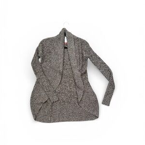 No Boundaries Women's Black and White Cardigan